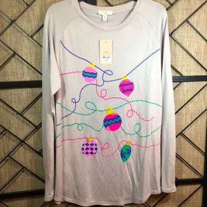 NEW COMO VINTAGE HOLIDAY LONG SLEEVE SHIRT SIZE LARGE